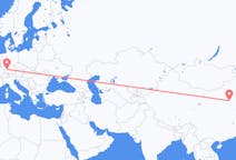 Flyreiser fra Shijiazhuang, Kina til Stuttgart, Tyskland