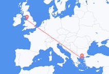 Flights from Lemnos, Greece to Liverpool, the United Kingdom
