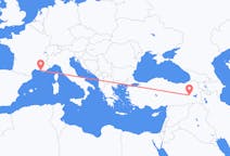 Voli da Mus, Turchia to Marsiglia, Francia