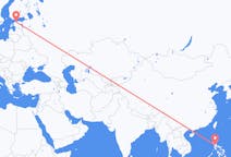 Flyg från Manila, Filippinerna till Tallinn, Estland
