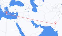 出发地 印度杰伊瑟尔梅尔目的地 希腊伊拉克利翁的航班