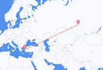 Flights from Tomsk, Russia to İzmir, Turkey