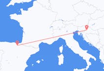 Flyg från Zagreb, Kroatien till Vitoria, Spanien