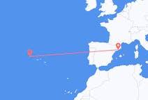 Flights from Flores Island, Portugal to Barcelona, Spain
