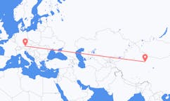 Flyrejser fra Dunhuang, Kina til Salzburg, Østrig