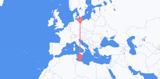 Flights from Libya to Germany