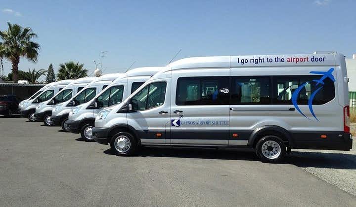 Shared shuttle transfer from Paphos Airport to Hotels