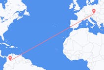 Flyreiser fra Villavicencio, Colombia til Vienna, Østerrike