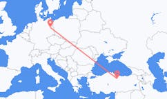 出发地 土耳其托卡特目的地 德国柏林的航班