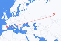 Flights from Kemerovo, Russia to Valencia, Spain