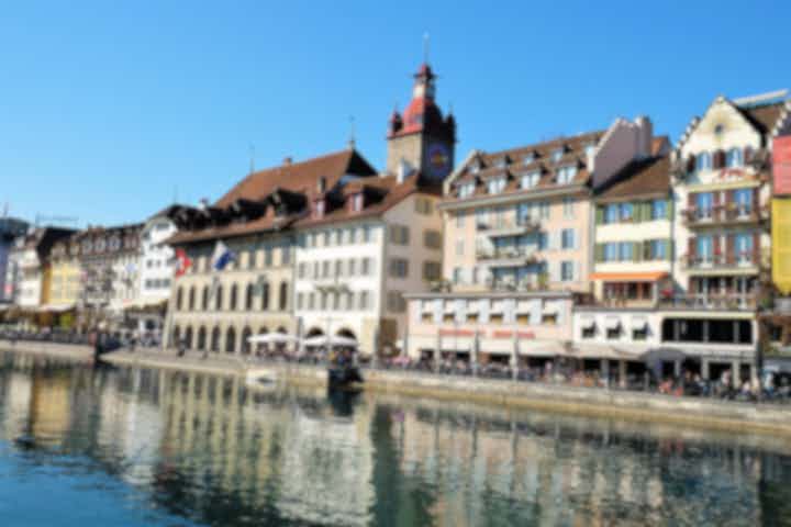 Tour delle feste in Lucerna, in Svizzera