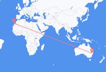 オーストラリア、 タムワースから、オーストラリア、ランサローテ島行き行きのフライト
