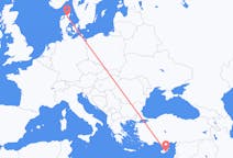 Flights from Larnaca in Cyprus to Aalborg in Denmark