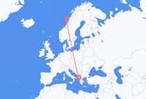 Flights from Rørvik, Norway to Cephalonia, Greece