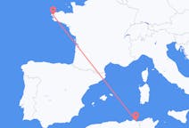 Vluchten van Annaba, Algerije naar Brest, Frankrijk
