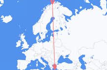 Flyg från Alta, Norge till Santorini, Grekland