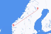 Fly fra Førde i Sunnfjord til Arvidsjaur
