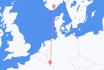 Flights from Saarbrücken, Germany to Kristiansand, Norway