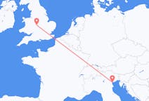 Flyreiser fra Venezia, Italia til Birmingham, England