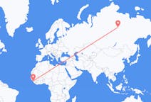Flights from Conakry, Guinea to Udachny, Russia