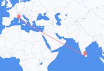 Vols de Colombo, le Sri Lanka à Ajaccio, France