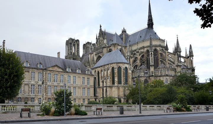 Photo of Notre Dame cathedral gothic in Reims in France by Guy Dugas