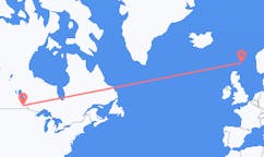 Flyreiser fra Winnipeg, til Lerwick
