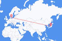 Flyrejser fra Toyama, Japan til København, Danmark