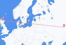 Vols depuis la ville d'Oulianovsk vers la ville d'Inverness
