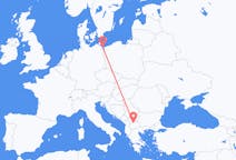 Flyreiser fra Heringsdorf, Tyskland til Skopje, Nord-Makedonia