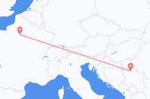 Flyg från Paris till Belgrad
