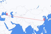 Flyg från Shanghai, Kina till Trabzon, Turkiet