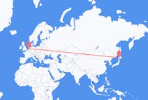 Vluchten van Sapporo, Japan naar Amsterdam, Nederland