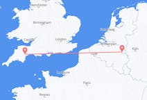 Flyrejser fra Exeter, England til Maastricht, Holland