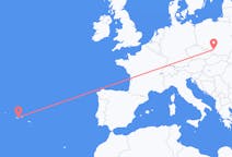 Flights from São Jorge Island, Portugal to Katowice, Poland