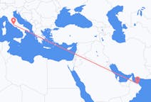 Flyg från Muscat, Oman till Rom, Italien