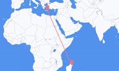 Flyrejser fra Maroantsetra, Madagaskar til Sitia, Grækenland