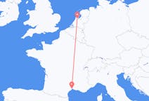 Voli da Amsterdam, Paesi Bassi a Montpellier, Francia