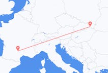Vuelos desde Košice, Eslovaquia a Rodez, Francia