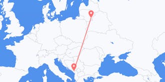 Рейсы из Литвы в Черногорию