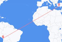 Flyrejser fra Tacna, Peru til Antalya, Tyrkiet