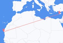 Flights from Nouadhibou, Mauritania to Paphos, Cyprus