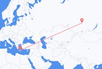Flights from Krasnoyarsk, Russia to Heraklion, Greece