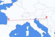 Flyg från Osijek, Kroatien till Bordeaux, Frankrike