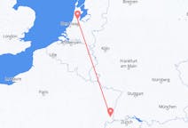 Flyreiser fra Amsterdam, Nederland til Mulhouse, Sveits