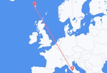 フェロー諸島のから ソルヴァーグル、イタリアのへ ローマフライト