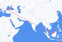 Flyreiser fra Sibu, Malaysia til Ankara, Tyrkia