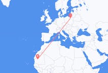 Flyreiser fra Atar, Mauritania til Szczytno, Polen