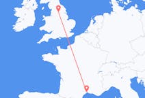 Voli da Montpellier, Francia a Leeds, Inghilterra