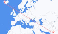 出发地 印度印多尔目的地 冰岛雷克雅维克的航班